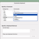 Making keyboard shortcut changes in Word.